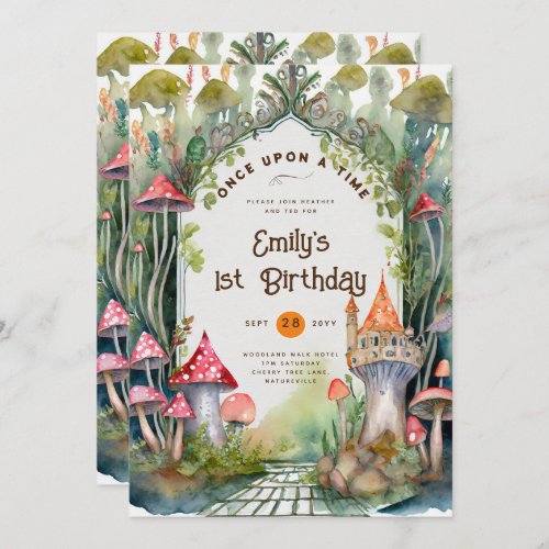 FAIRYCORE FAIRYTALE BABYSHOWER 1ST BIRTHDAY ANY INVITATION