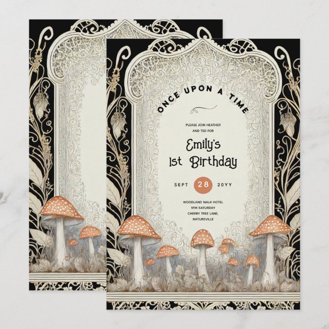 FAIRYCORE FAIRYTALE BABYSHOWER 1ST BIRTHDAY ANY INVITATION (Front/Back)