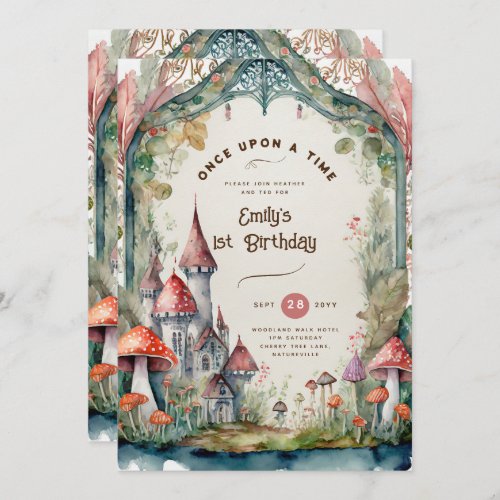 FAIRYCORE FAIRYTALE BABYSHOWER 1ST BIRTHDAY ANY INVITATION