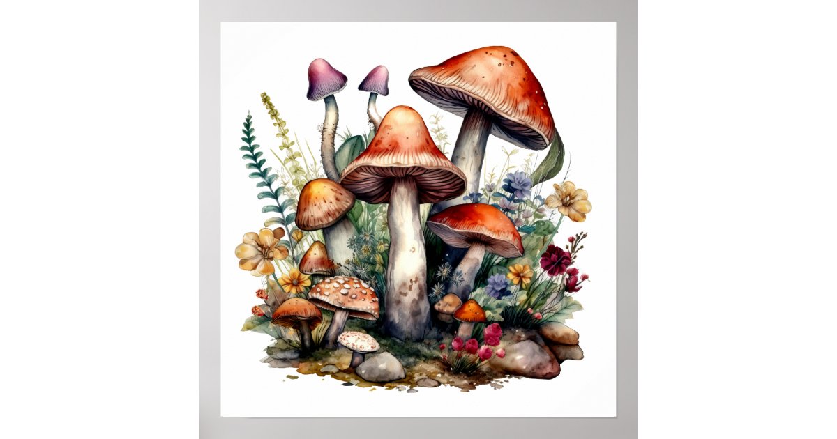 Modernism Art Posters Mushroom House Trippy Blacklight Poster   24x36 Glow In The Dark Wall Art For Room Decor Tapestry Trippy - Foto 4