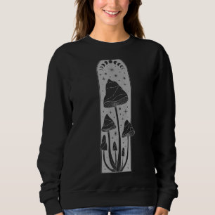 Fairycore Grunge Mushrooms Spiritual Moon Aestheti Sweatshirt