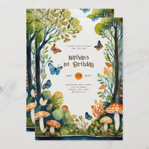 FAIRYCORE NATURE BABYSHOWER 1ST BIRTHDAY ANY EVENT INVITATION