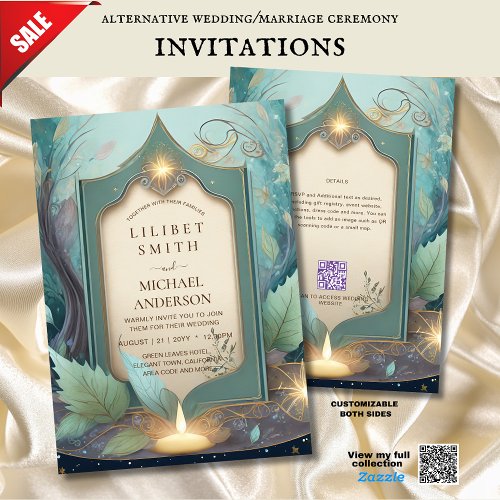 FAIRYCORE WEDDING INVITATIONS FAIRYTALE Faeries