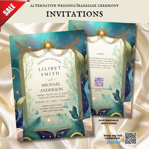 FAIRYCORE WEDDING INVITATIONS FAIRYTALE FAIRIES