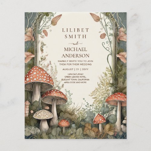 FAIRYCORE WEDDING Vintage Nature Loving Fairytale Flyer