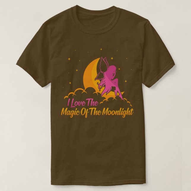 FairycoreI Love The Magic Of The MoonlightFairies  T-Shirt (Design Front)