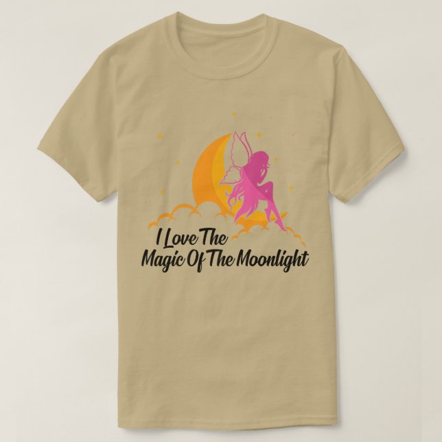 FairycoreI Love The Magic Of The MoonlightFairies T-Shirt (Design Front)
