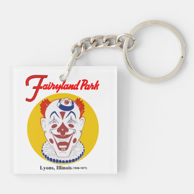 Fairyland Amusement Park, Lyons, Illinois, Chicago Keychain (Back)