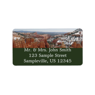 Fairyland Canyon at Bryce Canyon National Park Label
