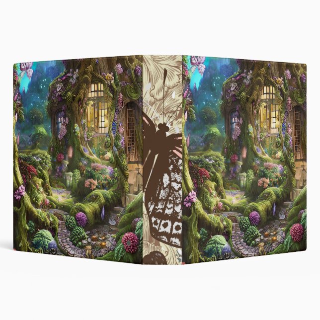 Fairyland Forest Graphic 3 Ring Binder (Background)