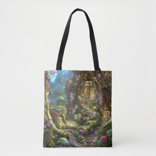 Fairyland Forest Graphic Tote Bag