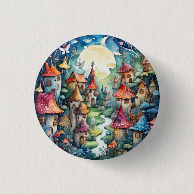 Fairyland magic castle button (Front)