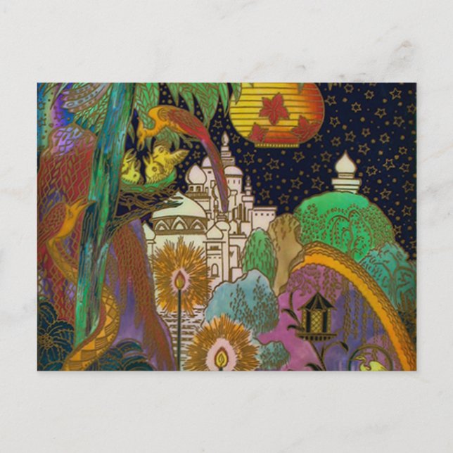 Fairyland Vintage Design Postcard (Front)