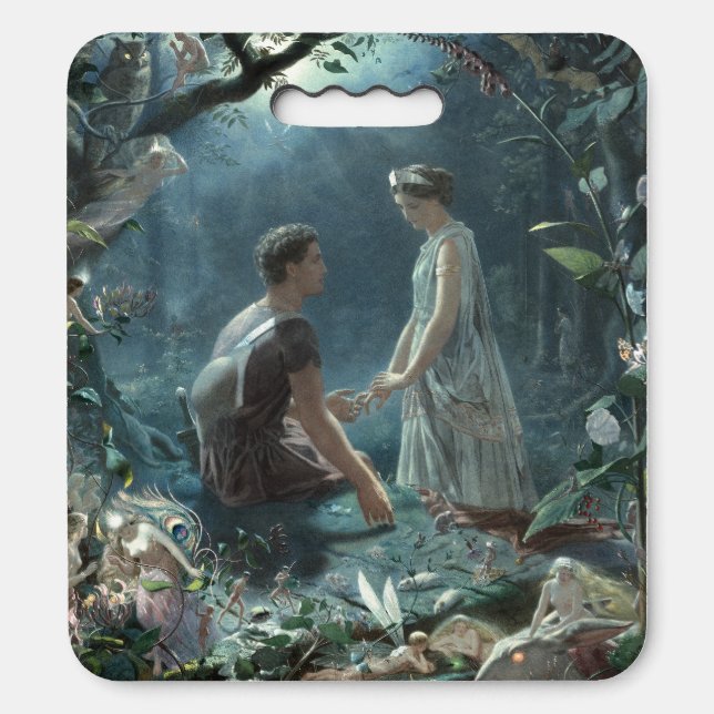 Fairy's, A Midsummer Night's Dream, Shakespeare's  Seat Cushion (Front Vertical)