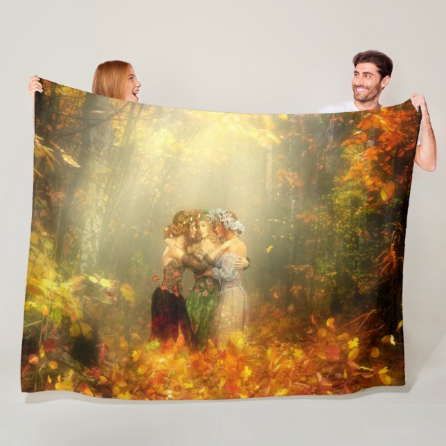 FAIRYS in the FOREST Fleece Blanket (In Situ)