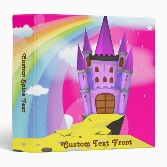 Fairytail Castle 3 Ring Binder (Front/Spine)