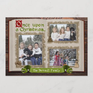 Fairytail Story Book Photo Christmas Card