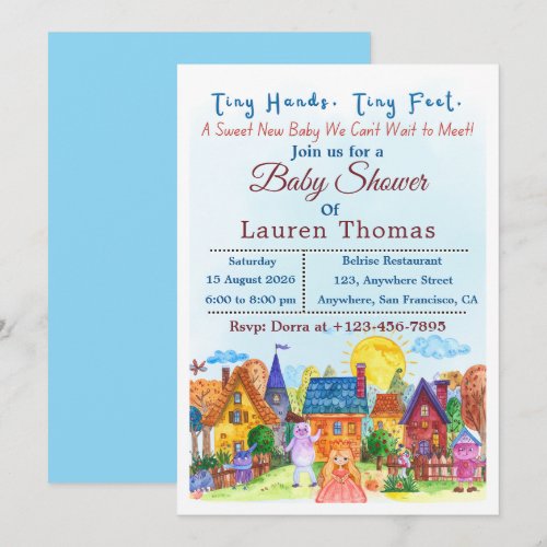Fairytale Baby Shower Invitations