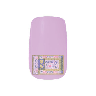 Fairytale Beauty word Minx Nail Art