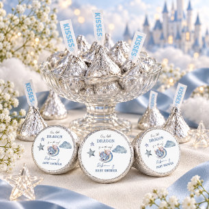 Fairytale Blue Boy Dreamy Dragon Baby Shower Hershey®'s Kisses®