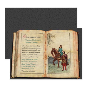 Fairytale Book Wedding  Invitation