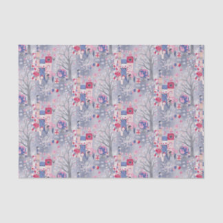 Fairytale Books and Magical Creatures Gray Tissue Paper