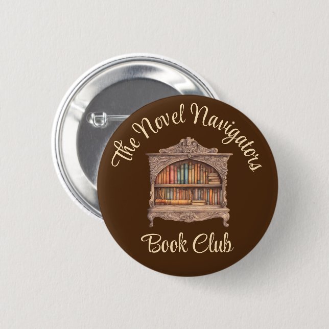 Fairytale Bookshelf Button (Front & Back)