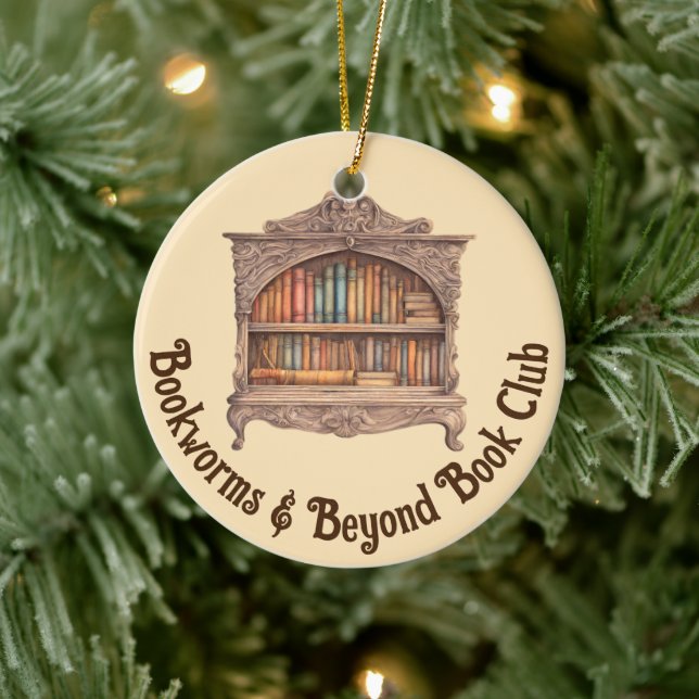 Fairytale Bookshelf Ceramic Ornament (Tree)