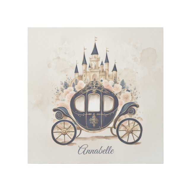 Fairytale Carriage and Castle Gallery Wrap (Front)