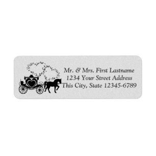 Fairytale Carriage and Hearts Silver Label