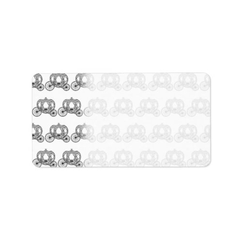 Fairytale Carriage Pattern Label