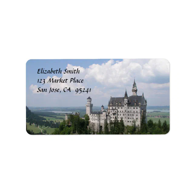Fairytale Castle Address Labels | Zazzle