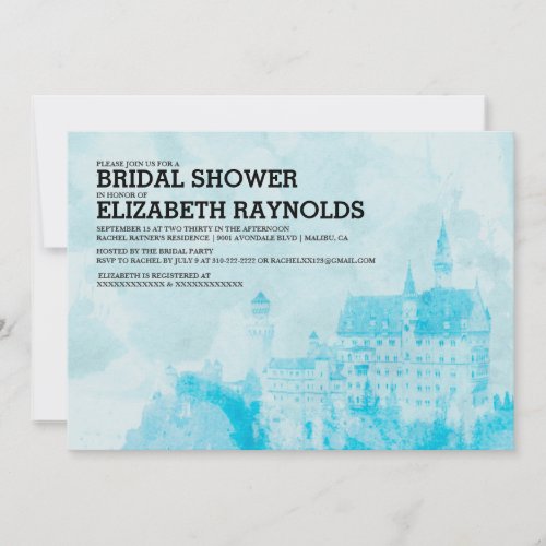 Fairytale Castle Bridal Shower Invitations