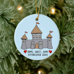 Fairytale Castle Ceramic Ornament