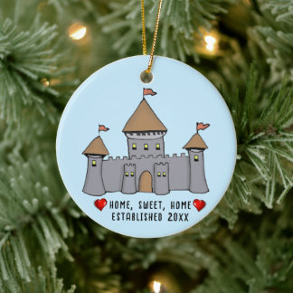 Fairytale Castle Ceramic Ornament