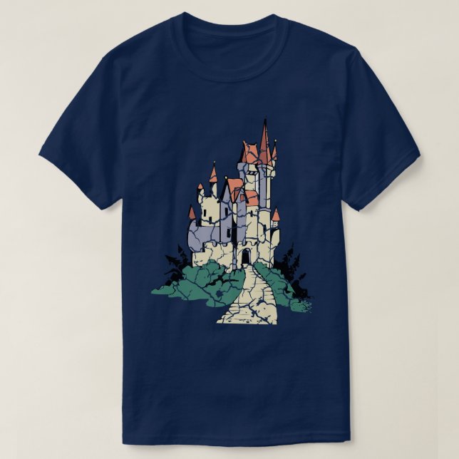 Fairytale Castle DistressedT-Shirt T-Shirt (Design Front)