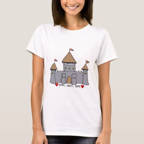 Fairytale Castle Illustration T_Shirt