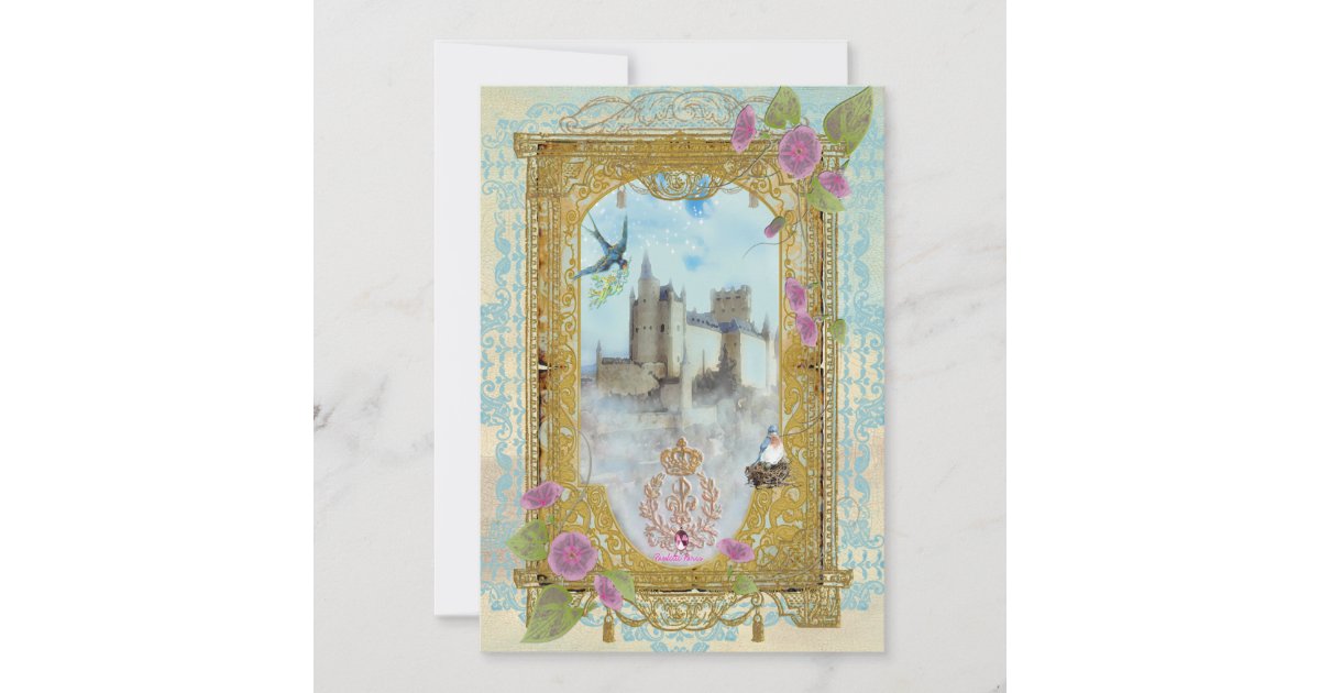 Fairytale Castle In The Mists Invitations | Zazzle