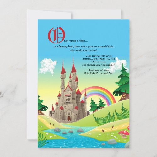 Fairytale Castle Invitation