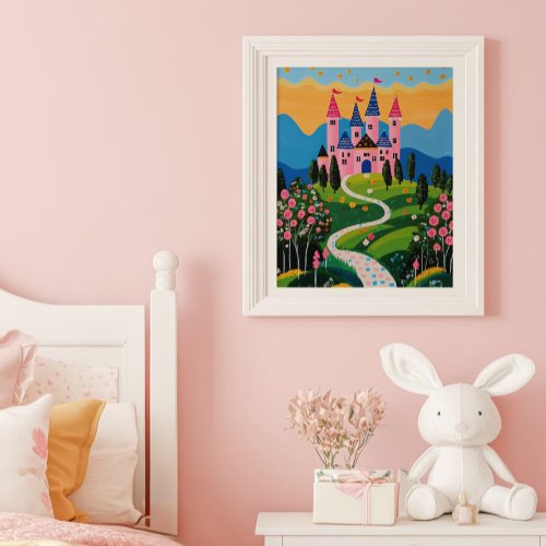 Art Prints And Wall Decor 12 Fairytale Castle Landscape Kids Wall Art