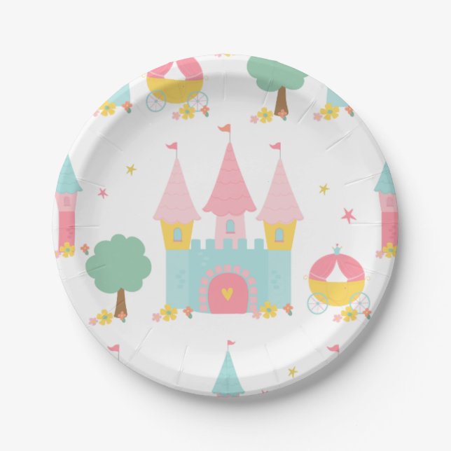 Fairytale Castle Paper Plates (Front)