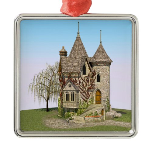 Fairytale Castle Perfect Birthday and Fantasy Gift Metal Ornament