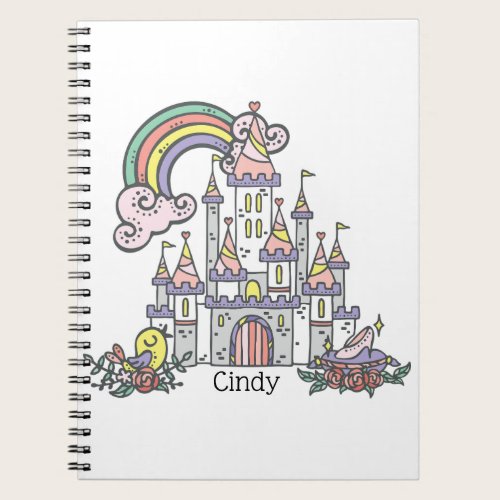 Fairytale Castle Princess Custom Name        Notebook