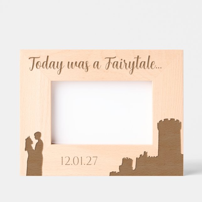 Fairytale Castle Princess Wedding  Engraved Frames (Front)