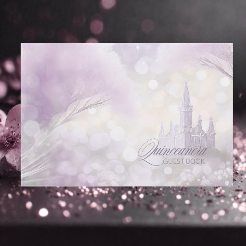 Fairytale Castle Quinceanera Lilac ID1030 Guest Book