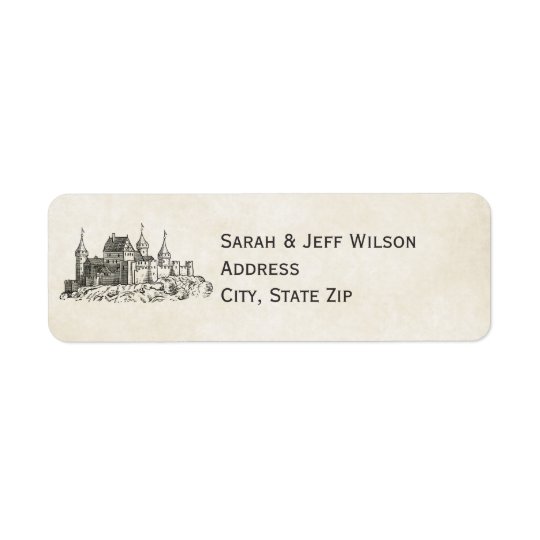 Fairytale Castle Return Address Labels | Zazzle.com