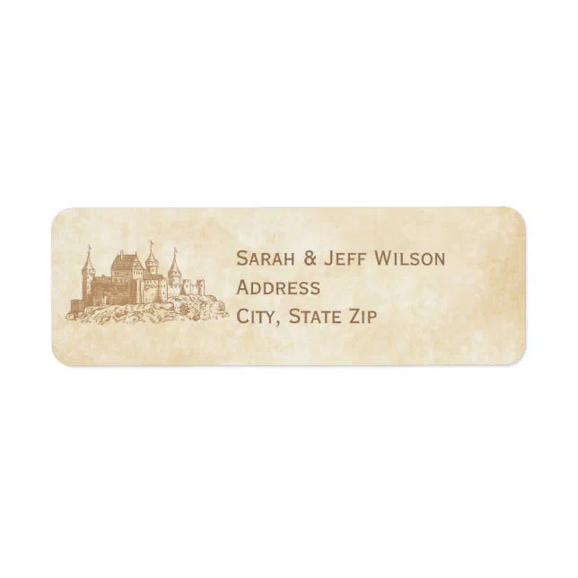 Fairytale Castle Return Address Labels | Zazzle