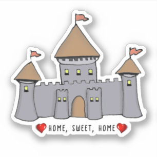 Fairytale Castle Sketch Sticker