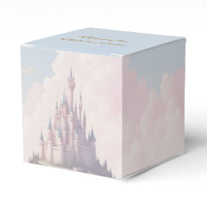 Fairytale castle wedding favor boxes