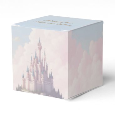 Fairytale castle wedding favor boxes